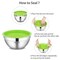 7 Pieces Mixing Bowls with Lids for Kitchen, Stainless Steel Mixing Bowls Set Ideal for Baking, Prepping, Cooking and Serving Food, Nesting Metal Mixing Bowls for Space Saving Storage